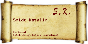 Smidt Katalin névjegykártya